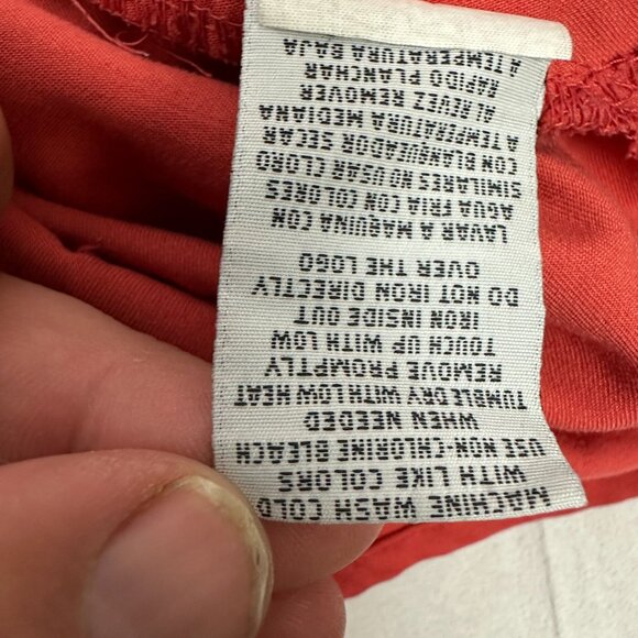 Greys Anatomy By Barco Womens Scrub Top Size M Red Polyester/Rayon - Picture 6 of 6